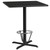 36'' Square Black Laminate Table Top with 30'' x 30'' Bar Height Table Base and Foot Ring 36'' Square Black Laminate Table Top with 30'' x 30'' Bar Height Table Base and Foot Ring