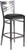 HERCULES Series Clear Coated ''X'' Back Metal Restaurant Barstool - Black Vinyl Seat HERCULES Series Clear Coated ''X'' Back Metal Restaurant Barstool - Black Vinyl Seat