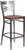 HERCULES Series Clear Coated ''X'' Back Metal Restaurant Barstool - Cherry Wood Seat HERCULES Series Clear Coated ''X'' Back Metal Restaurant Barstool - Cherry Wood Seat