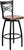 HERCULES Series Black ''X'' Back Swivel Metal Barstool - Cherry Wood Seat HERCULES Series Black ''X'' Back Swivel Metal Barstool - Cherry Wood Seat