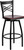 HERCULES Series Black ''X'' Back Swivel Metal Barstool - Mahogany Wood Seat HERCULES Series Black ''X'' Back Swivel Metal Barstool - Mahogany Wood Seat