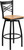 HERCULES Series Black ''X'' Back Swivel Metal Barstool - Natural Wood Seat HERCULES Series Black ''X'' Back Swivel Metal Barstool - Natural Wood Seat