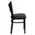 HERCULES Series Black Coffee Back Metal Restaurant Chair - Black Vinyl Seat HERCULES Series Black Coffee Back Metal Restaurant Chair - Black Vinyl Seat