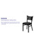 HERCULES Series Black Coffee Back Metal Restaurant Chair - Black Vinyl Seat HERCULES Series Black Coffee Back Metal Restaurant Chair - Black Vinyl Seat