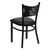 HERCULES Series Black Coffee Back Metal Restaurant Chair - Black Vinyl Seat HERCULES Series Black Coffee Back Metal Restaurant Chair - Black Vinyl Seat