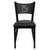 HERCULES Series Black Coffee Back Metal Restaurant Chair - Black Vinyl Seat HERCULES Series Black Coffee Back Metal Restaurant Chair - Black Vinyl Seat