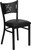 HERCULES Series Black Coffee Back Metal Restaurant Chair - Black Vinyl Seat HERCULES Series Black Coffee Back Metal Restaurant Chair - Black Vinyl Seat