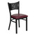 HERCULES Series Black Coffee Back Metal Restaurant Chair - Burgundy Vinyl Seat HERCULES Series Black Coffee Back Metal Restaurant Chair - Burgundy Vinyl Seat