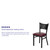 HERCULES Series Black Coffee Back Metal Restaurant Chair - Burgundy Vinyl Seat HERCULES Series Black Coffee Back Metal Restaurant Chair - Burgundy Vinyl Seat