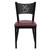 HERCULES Series Black Coffee Back Metal Restaurant Chair - Burgundy Vinyl Seat HERCULES Series Black Coffee Back Metal Restaurant Chair - Burgundy Vinyl Seat