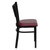 HERCULES Series Black Coffee Back Metal Restaurant Chair - Burgundy Vinyl Seat HERCULES Series Black Coffee Back Metal Restaurant Chair - Burgundy Vinyl Seat