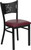 HERCULES Series Black Coffee Back Metal Restaurant Chair - Burgundy Vinyl Seat HERCULES Series Black Coffee Back Metal Restaurant Chair - Burgundy Vinyl Seat