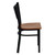 HERCULES Series Black Coffee Back Metal Restaurant Chair - Cherry Wood Seat HERCULES Series Black Coffee Back Metal Restaurant Chair - Cherry Wood Seat