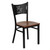 HERCULES Series Black Coffee Back Metal Restaurant Chair - Cherry Wood Seat HERCULES Series Black Coffee Back Metal Restaurant Chair - Cherry Wood Seat