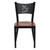 HERCULES Series Black Coffee Back Metal Restaurant Chair - Cherry Wood Seat HERCULES Series Black Coffee Back Metal Restaurant Chair - Cherry Wood Seat