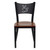 HERCULES Series Black Coffee Back Metal Restaurant Chair - Cherry Wood Seat HERCULES Series Black Coffee Back Metal Restaurant Chair - Cherry Wood Seat