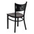 HERCULES Series Black Coffee Back Metal Restaurant Chair - Mahogany Wood Seat HERCULES Series Black Coffee Back Metal Restaurant Chair - Mahogany Wood Seat
