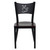 HERCULES Series Black Coffee Back Metal Restaurant Chair - Mahogany Wood Seat HERCULES Series Black Coffee Back Metal Restaurant Chair - Mahogany Wood Seat