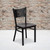 HERCULES Series Black Coffee Back Metal Restaurant Chair - Mahogany Wood Seat HERCULES Series Black Coffee Back Metal Restaurant Chair - Mahogany Wood Seat