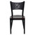 HERCULES Series Black Coffee Back Metal Restaurant Chair - Mahogany Wood Seat HERCULES Series Black Coffee Back Metal Restaurant Chair - Mahogany Wood Seat