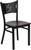 HERCULES Series Black Coffee Back Metal Restaurant Chair - Mahogany Wood Seat HERCULES Series Black Coffee Back Metal Restaurant Chair - Mahogany Wood Seat