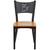 HERCULES Series Black Coffee Back Metal Restaurant Chair - Natural Wood Seat HERCULES Series Black Coffee Back Metal Restaurant Chair - Natural Wood Seat