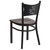 HERCULES Series Black Coffee Back Metal Restaurant Chair - Walnut Wood Seat HERCULES Series Black Coffee Back Metal Restaurant Chair - Walnut Wood Seat