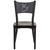 HERCULES Series Black Coffee Back Metal Restaurant Chair - Walnut Wood Seat HERCULES Series Black Coffee Back Metal Restaurant Chair - Walnut Wood Seat