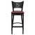 HERCULES Series Black Coffee Back Metal Restaurant Barstool - Burgundy Vinyl Seat HERCULES Series Black Coffee Back Metal Restaurant Barstool - Burgundy Vinyl Seat