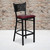 HERCULES Series Black Coffee Back Metal Restaurant Barstool - Burgundy Vinyl Seat HERCULES Series Black Coffee Back Metal Restaurant Barstool - Burgundy Vinyl Seat