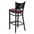 HERCULES Series Black Coffee Back Metal Restaurant Barstool - Burgundy Vinyl Seat HERCULES Series Black Coffee Back Metal Restaurant Barstool - Burgundy Vinyl Seat