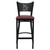 HERCULES Series Black Coffee Back Metal Restaurant Barstool - Burgundy Vinyl Seat HERCULES Series Black Coffee Back Metal Restaurant Barstool - Burgundy Vinyl Seat