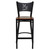 HERCULES Series Black Coffee Back Metal Restaurant Barstool - Cherry Wood Seat HERCULES Series Black Coffee Back Metal Restaurant Barstool - Cherry Wood Seat