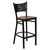 HERCULES Series Black Coffee Back Metal Restaurant Barstool - Cherry Wood Seat HERCULES Series Black Coffee Back Metal Restaurant Barstool - Cherry Wood Seat