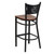 HERCULES Series Black Coffee Back Metal Restaurant Barstool - Cherry Wood Seat HERCULES Series Black Coffee Back Metal Restaurant Barstool - Cherry Wood Seat
