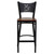 HERCULES Series Black Coffee Back Metal Restaurant Barstool - Cherry Wood Seat HERCULES Series Black Coffee Back Metal Restaurant Barstool - Cherry Wood Seat