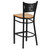 HERCULES Series Black Coffee Back Metal Restaurant Barstool - Natural Wood Seat HERCULES Series Black Coffee Back Metal Restaurant Barstool - Natural Wood Seat