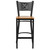 HERCULES Series Black Coffee Back Metal Restaurant Barstool - Natural Wood Seat HERCULES Series Black Coffee Back Metal Restaurant Barstool - Natural Wood Seat