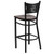 HERCULES Series Black Coffee Back Metal Restaurant Barstool - Walnut Wood Seat HERCULES Series Black Coffee Back Metal Restaurant Barstool - Walnut Wood Seat