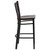 HERCULES Series Black Coffee Back Metal Restaurant Barstool - Walnut Wood Seat HERCULES Series Black Coffee Back Metal Restaurant Barstool - Walnut Wood Seat
