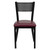 HERCULES Series Black Grid Back Metal Restaurant Chair - Burgundy Vinyl Seat HERCULES Series Black Grid Back Metal Restaurant Chair - Burgundy Vinyl Seat