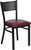 HERCULES Series Black Grid Back Metal Restaurant Chair - Burgundy Vinyl Seat HERCULES Series Black Grid Back Metal Restaurant Chair - Burgundy Vinyl Seat