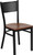 HERCULES Series Black Grid Back Metal Restaurant Chair - Cherry Wood Seat HERCULES Series Black Grid Back Metal Restaurant Chair - Cherry Wood Seat