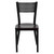 HERCULES Series Black Grid Back Metal Restaurant Chair - Mahogany Wood Seat HERCULES Series Black Grid Back Metal Restaurant Chair - Mahogany Wood Seat