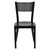 HERCULES Series Black Grid Back Metal Restaurant Chair - Mahogany Wood Seat HERCULES Series Black Grid Back Metal Restaurant Chair - Mahogany Wood Seat