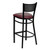 HERCULES Series Black Grid Back Metal Restaurant Barstool - Burgundy Vinyl Seat HERCULES Series Black Grid Back Metal Restaurant Barstool - Burgundy Vinyl Seat