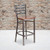 HERCULES Series Clear Coated Ladder Back Metal Restaurant Barstool - Cherry Wood Seat HERCULES Series Clear Coated Ladder Back Metal Restaurant Barstool - Cherry Wood Seat