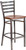 HERCULES Series Clear Coated Ladder Back Metal Restaurant Barstool - Cherry Wood Seat HERCULES Series Clear Coated Ladder Back Metal Restaurant Barstool - Cherry Wood Seat