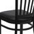 HERCULES Series Black Vertical Back Metal Restaurant Chair - Black Vinyl Seat HERCULES Series Black Vertical Back Metal Restaurant Chair - Black Vinyl Seat
