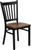 HERCULES Series Black Vertical Back Metal Restaurant Chair - Cherry Wood Seat HERCULES Series Black Vertical Back Metal Restaurant Chair - Cherry Wood Seat